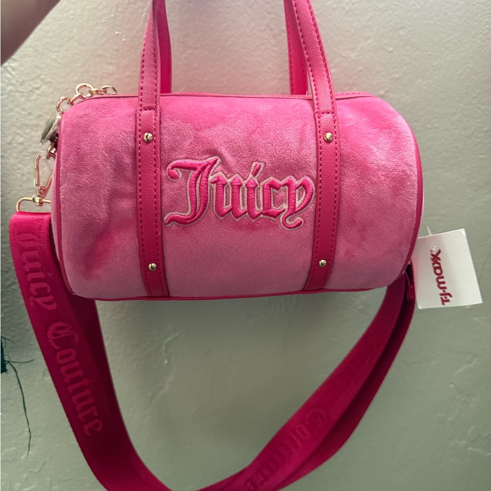 Juicy Couture Vibrant Pink Mini Barrel Bag